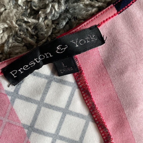 Preston & York V-neck maxi dress with abstract print size large - Picture 2 of 5